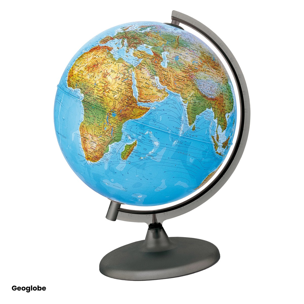 Harti si globuri pamantesti - Glob pamantesc Geoglobe, diametru 25 cm, inaltime 32 cm, harta fizica in limba romana, din plastic