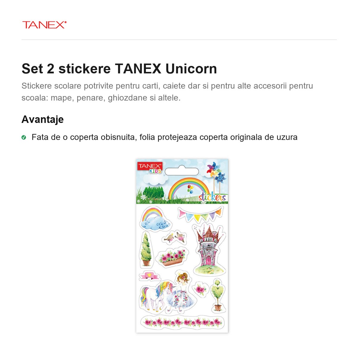 Set 2 stickere TANEX Unicorn [1]