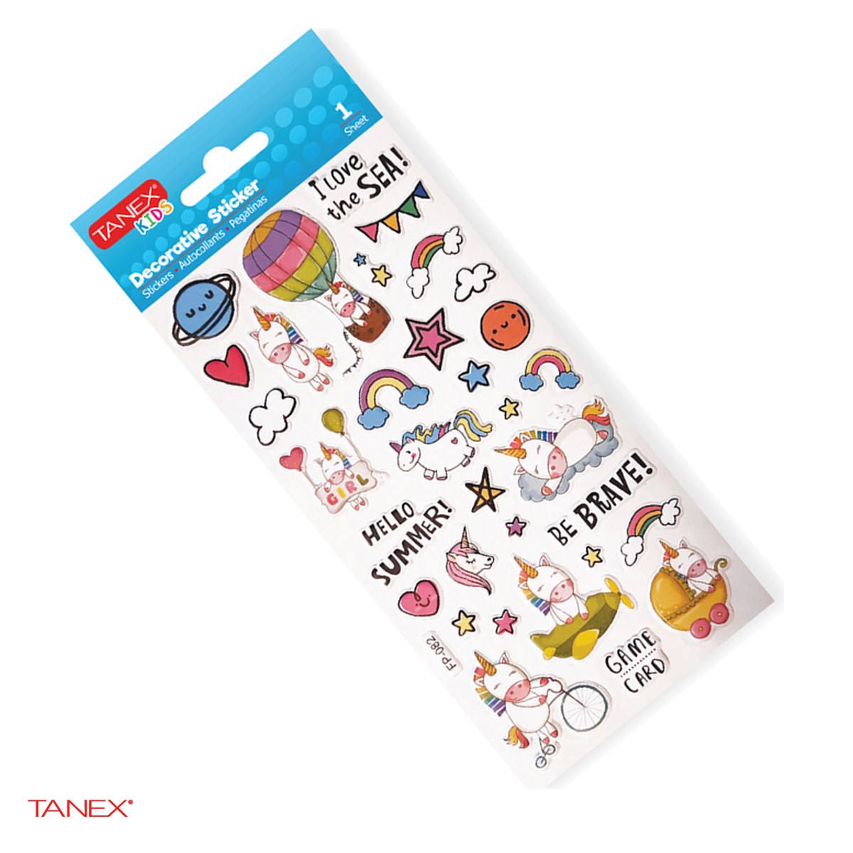 Stickere - Sticker puffy TANEX Unicorns 2, TNX-25123