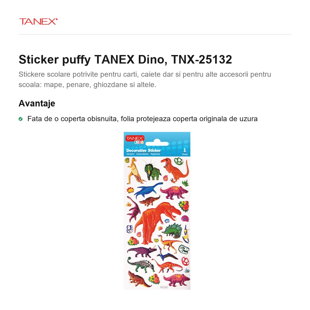 Sticker puffy TANEX Dino, TNX-25132 [1]