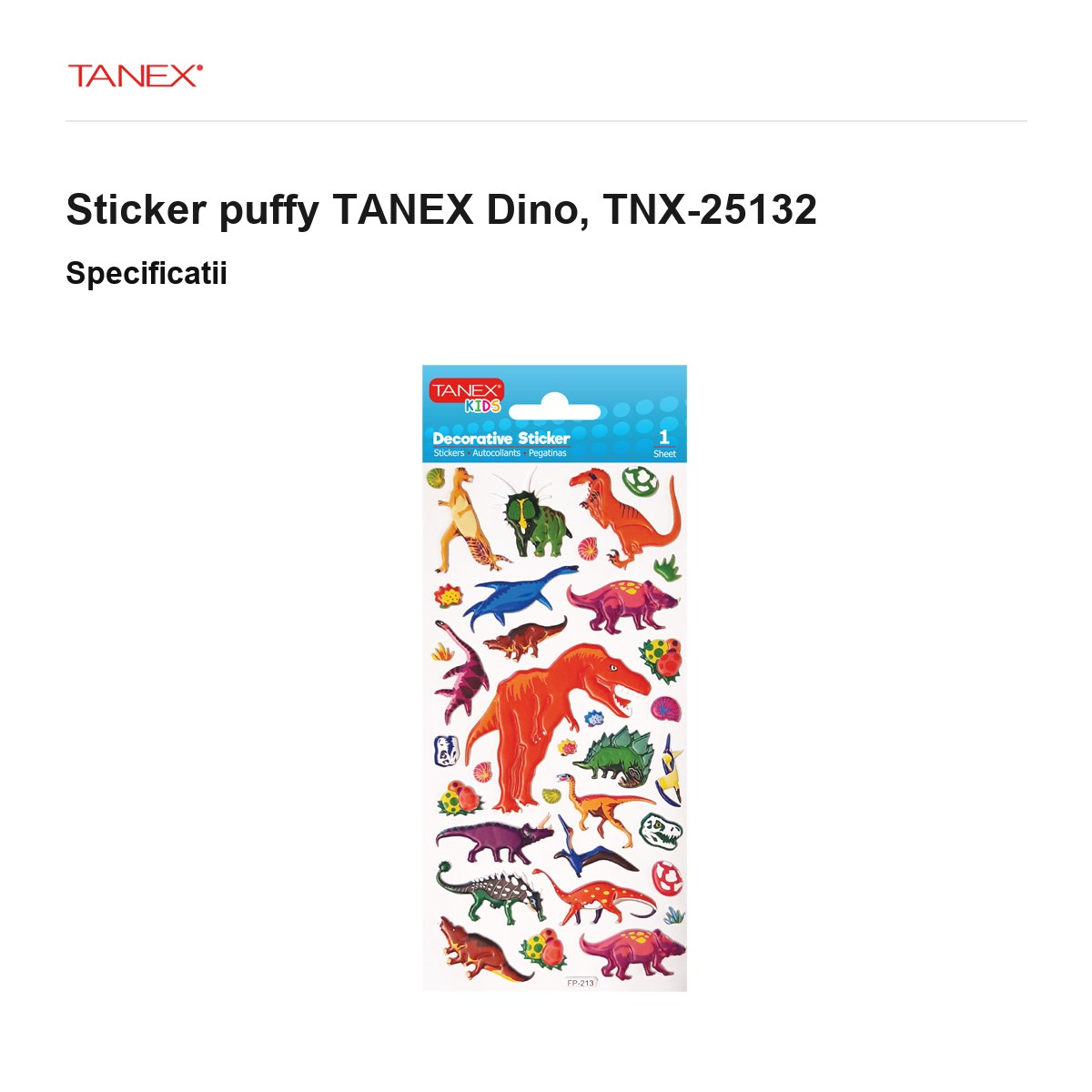 Sticker puffy TANEX Dino, TNX-25132 [2]