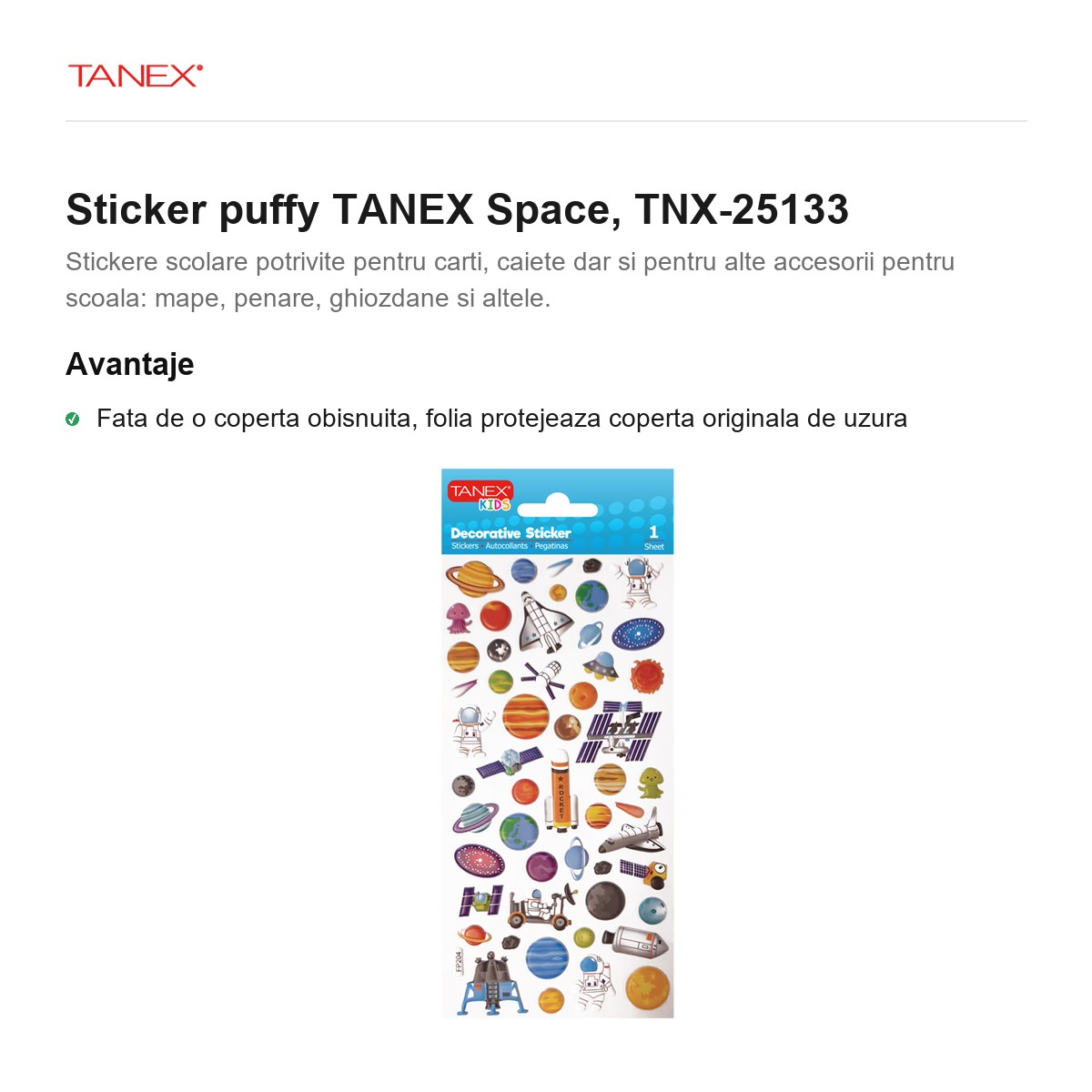 Sticker puffy TANEX Space, TNX-25133 [1]