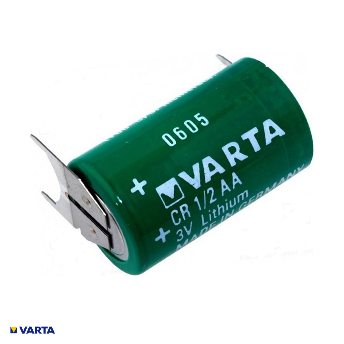 Baterii Litiu - Baterie litiu VARTA CR1/2AA (CR14250), 3 V, 950 mAh, 14.5 x 25.5 mm, cu 3 pini de lipit, bulk (vrac)