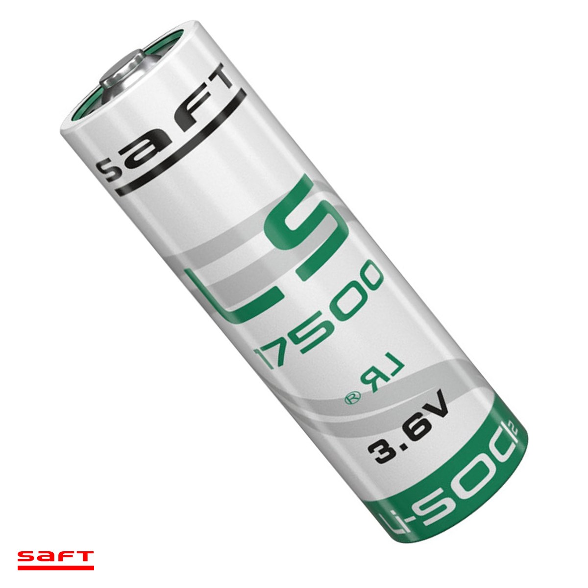 Baterii Litiu - Baterie litiu Saft LS 17500 A, 3.6 V, 3600 mAh, Li-SOCl2, 17.13 x 50.9 mm, bulk