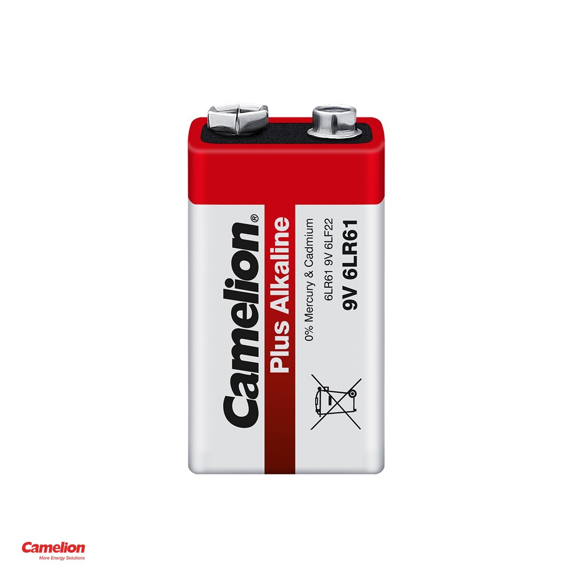 Baterie alcalina Camelion Plus 9V 6LR61, 9 V, 48.5 x 26.5 x 17.5 mm, bulk [3]