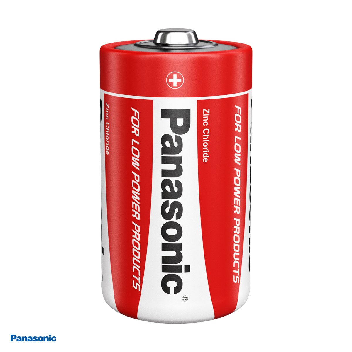 Set 2 baterii zinc carbon Panasonic D R20, 1.5 V, 34.2 x 61.5 mm, in blister [3]
