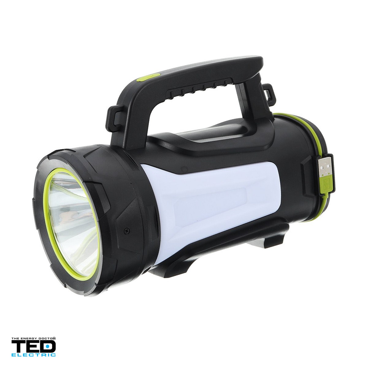 Lanterne - Felinar camping TED Electric cu LED, 800 lm, acumulator Li-Ion reincarcabil