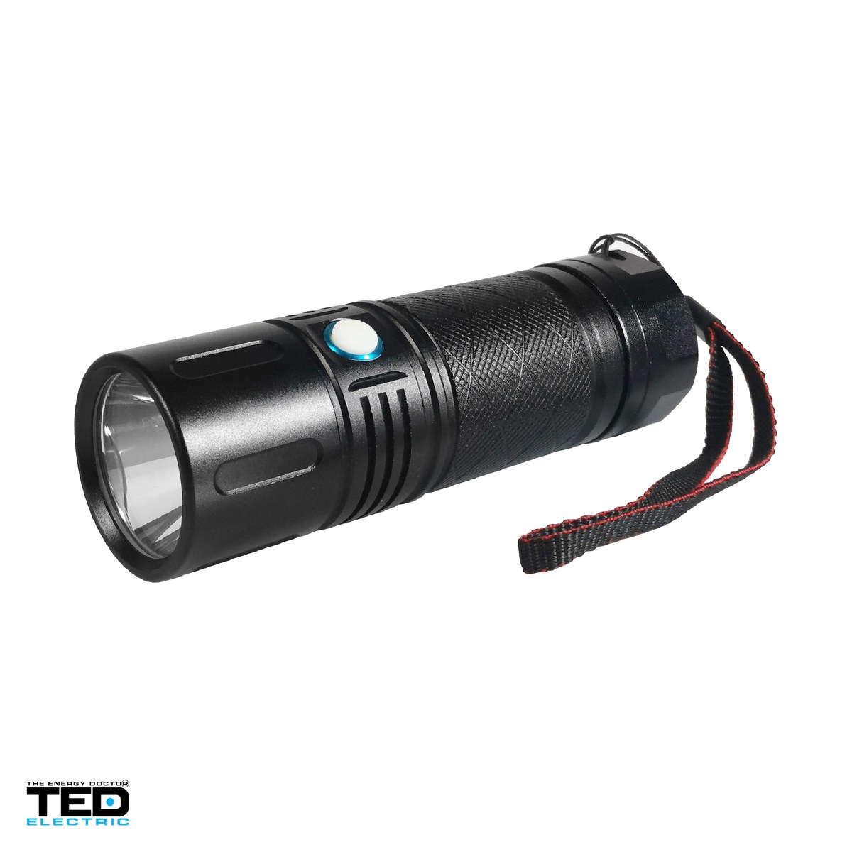 Lanterne - Lanterna TED Electric YM-120 TED001979, LED SST40, 10 W, 1400 lm, zoom, IP65, 3 acumulatori 18650 inclusi