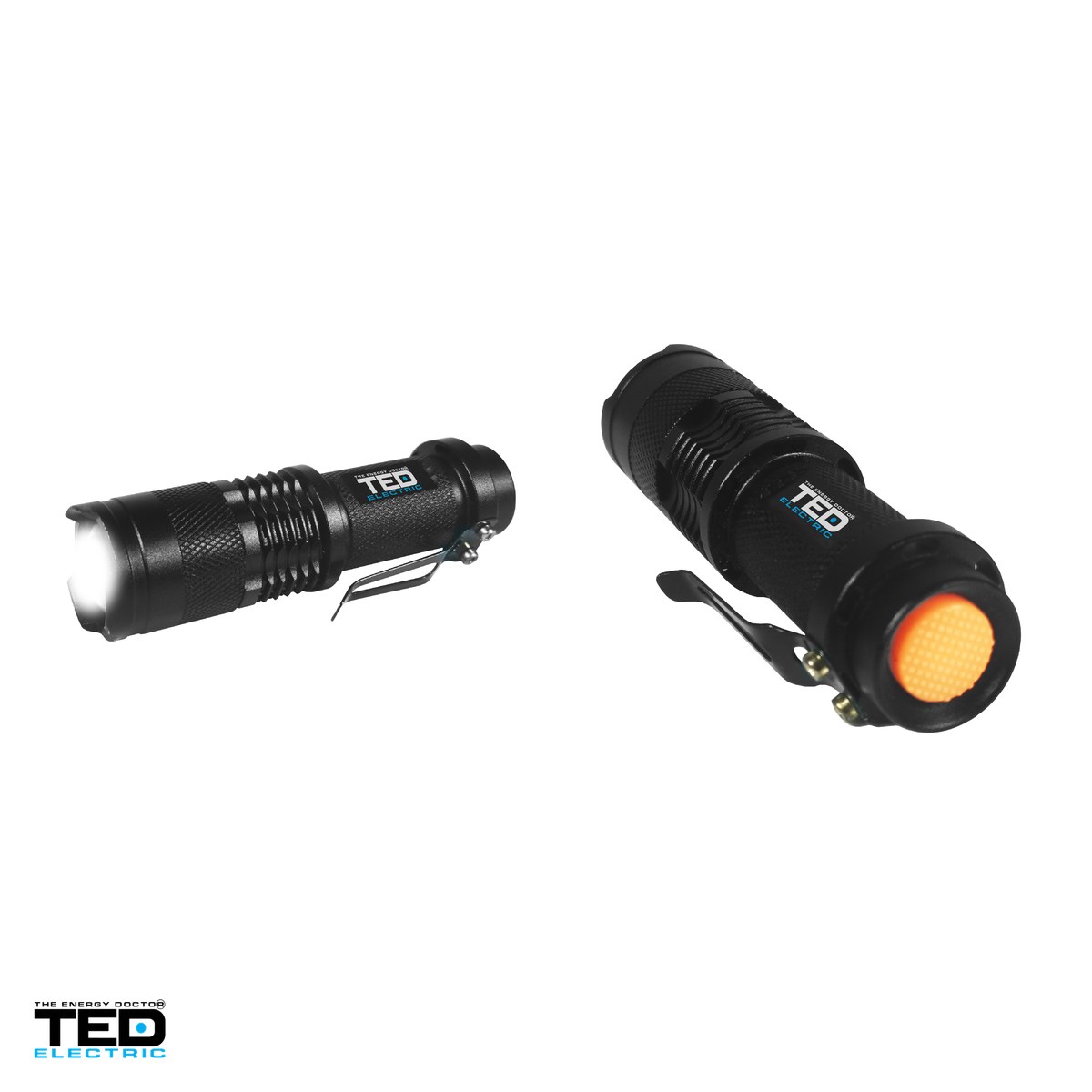 Lanterna TED Electric SK-68 TED003713, LED Cree T6, 5 W, 240 lm, zoom, IP65, acumulator Li-Ion 14500 [3]