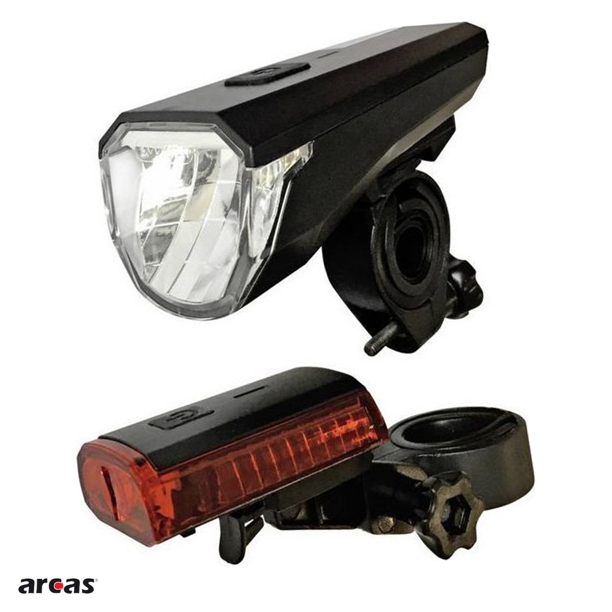 Lanterne - Lumini pentru bicicleta Arcas, fata si spate, cu acumulator