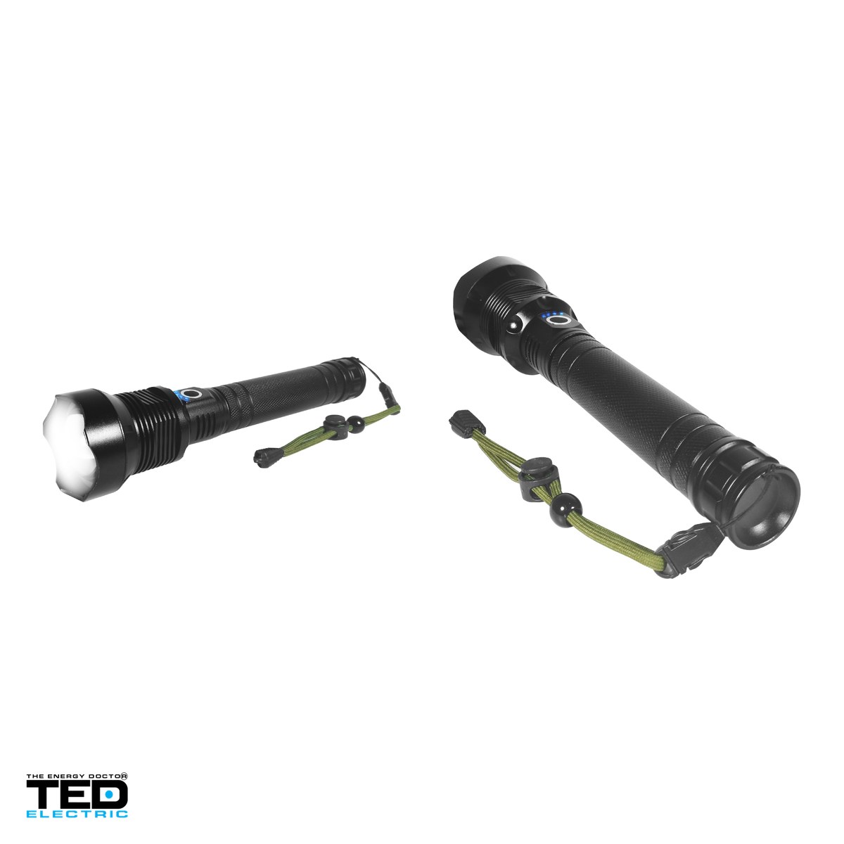 Lanterna TED Electric TL-9137 TED002020, LED 13 W, 1600 lm, zoom, IP65, 2 acumulatori 18650 inclusi [3]