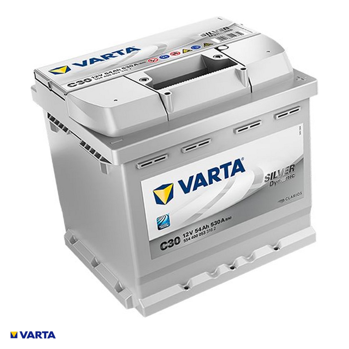 Accesorii Diverse - Baterie auto VARTA Dynamic SLI C30 (Silver Dynamic), 12 V, 54 Ah, curent de pornire 530 A, 207 x 175 x 190 mm, borna plus pe dreapta, 554400053