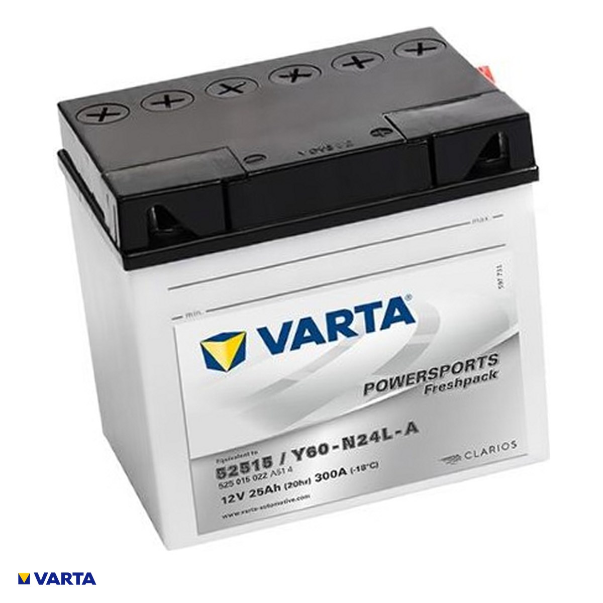 Accesorii Diverse - Baterie moto VARTA Powersports Freshpack 52515 (60-N24L-A), 12 V, 25 Ah, curent de pornire 300 A, borna plus pe dreapta