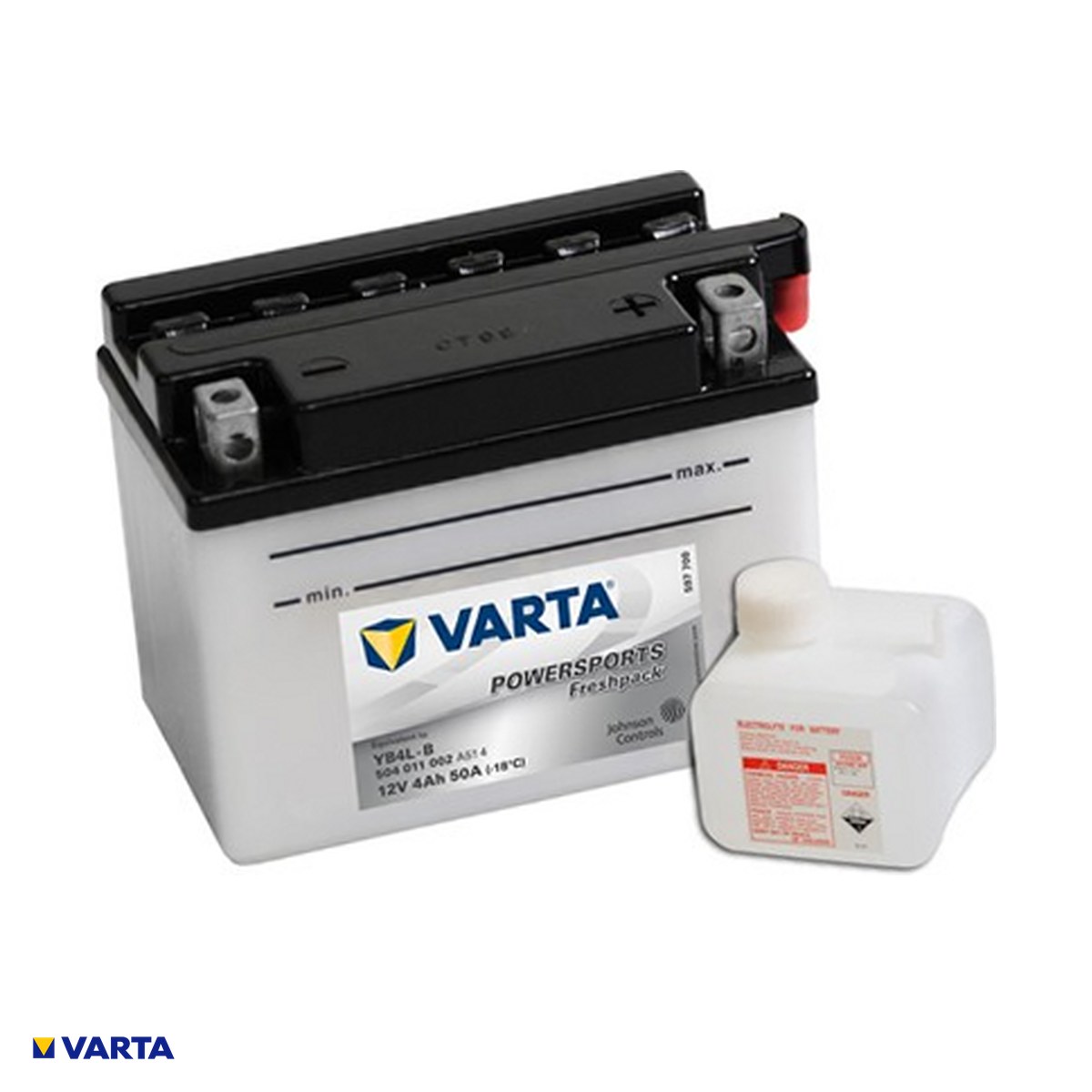 Accesorii Diverse - Baterie moto VARTA Powersports Freshpack B4L-B, 12 V, 4 Ah, curent de pornire 50 A, 121 x 71 x 93 mm, borna plus pe dreapta