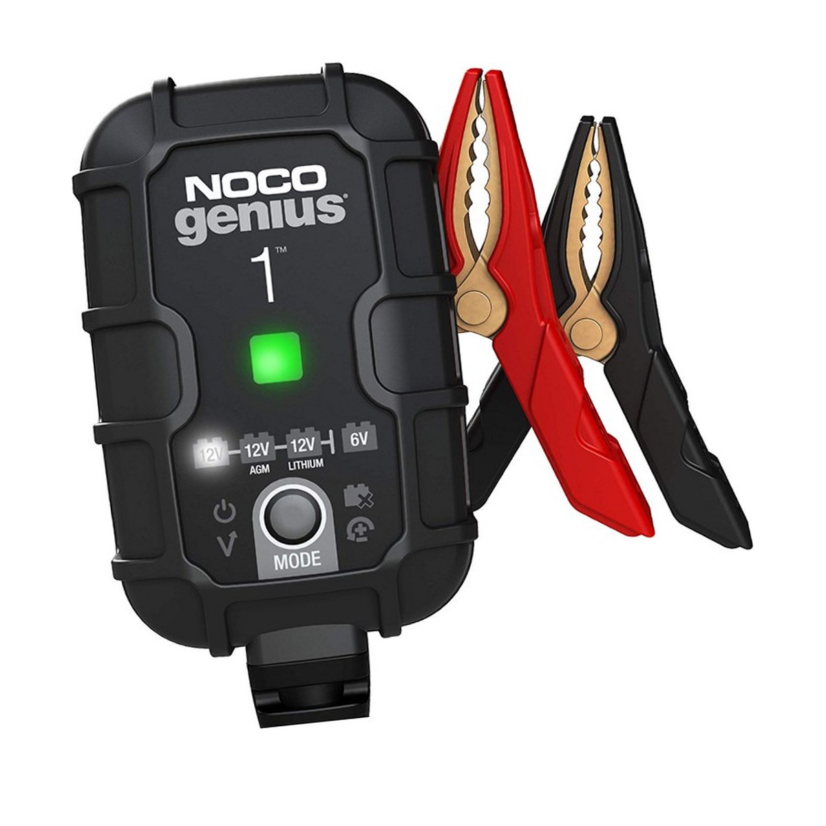 Redresoare si jump startere - Redresor auto Noco Genius 1 (GENIUS1), 6 V / 12 V, 1 A, pentru baterii plumb-acid si litiu de pana la 30 Ah, incarcator si mentinere, 92 x 59 x 32 mm