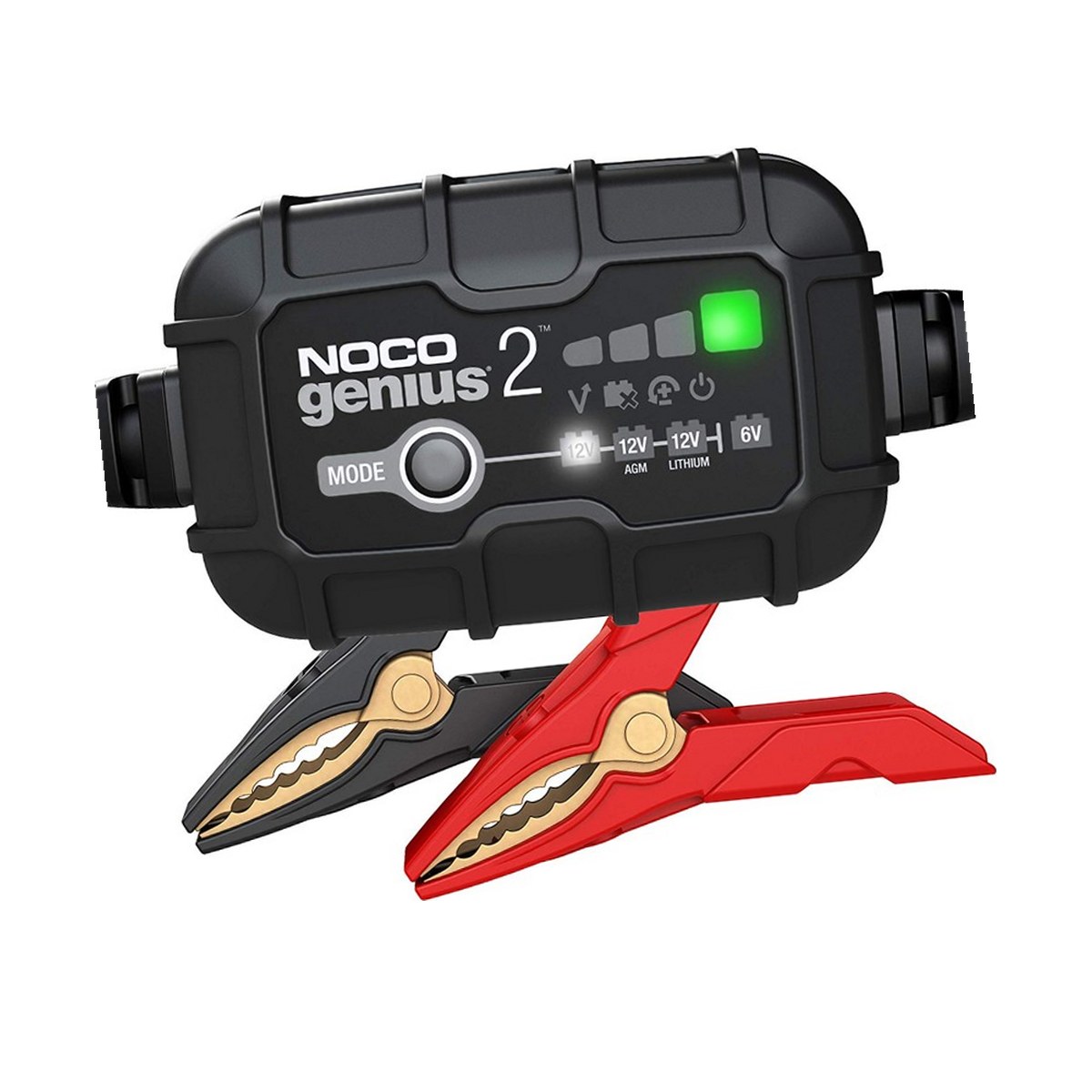 Redresoare si jump startere - Redresor auto Noco Genius 2 (GENIUS2), 6 V / 12 V, 2 A, pentru baterii plumb-acid si litiu de pana la 40 Ah, incarcator si mentinere, 94 x 61 x 43 mm