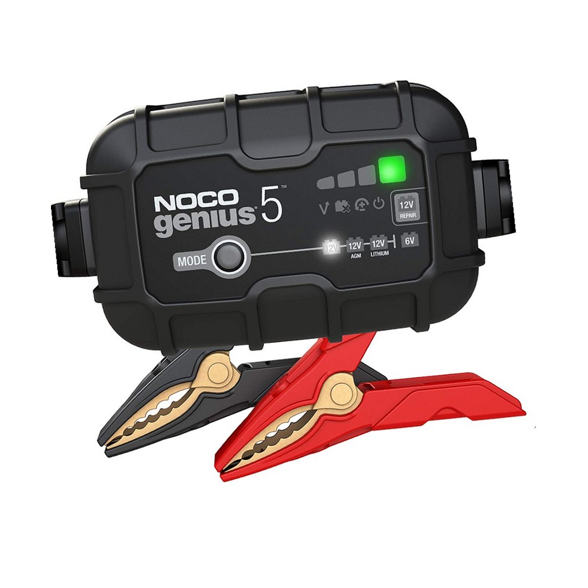Redresoare si jump startere - Redresor auto Noco Genius 5 (GENIUS5), 6 V / 12 V, 5 A, pentru baterii plumb-acid si litiu de pana la 120 Ah, incarcator si mentinere, 117 x 74 x 49 mm