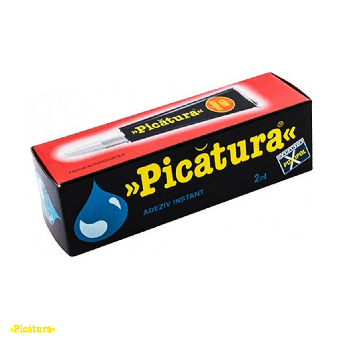 Adezivi de contact - Adeziv instantaneu Picatura, 2 ml, pentru reparatii mici