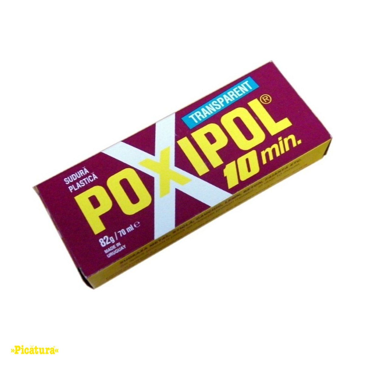 Adezivi de contact - Adeziv epoxidic bicomponent Picatura Poxipol, sudura plastica, 14 ml