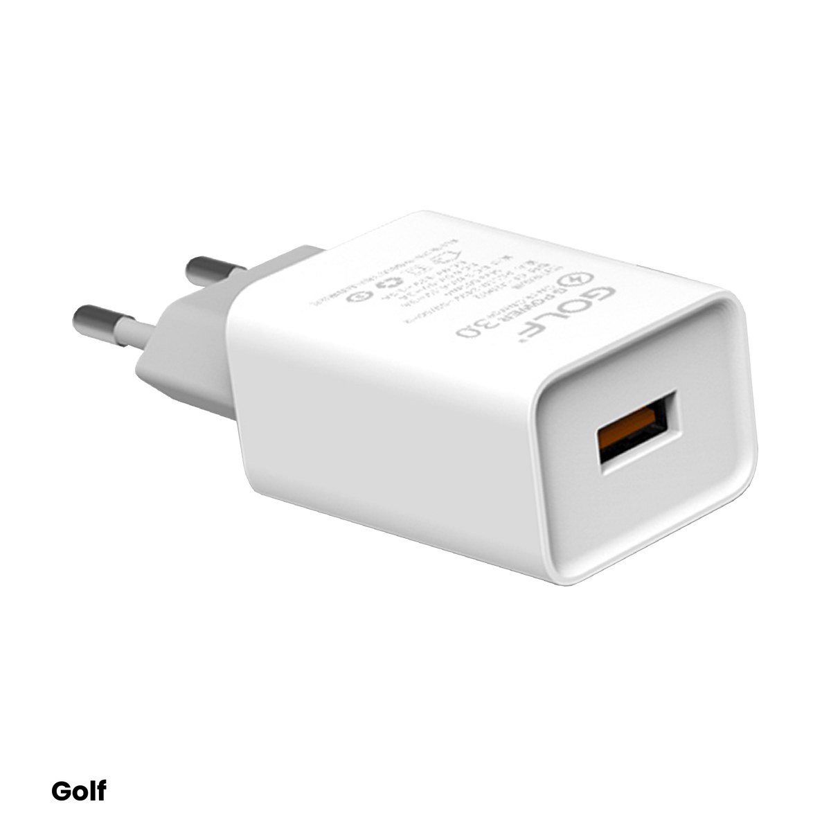 Accesorii IT - Incarcator de retea Golf GF-U206Q, 1x USB Quick Charge, 3 A, 18 W, culoare alba