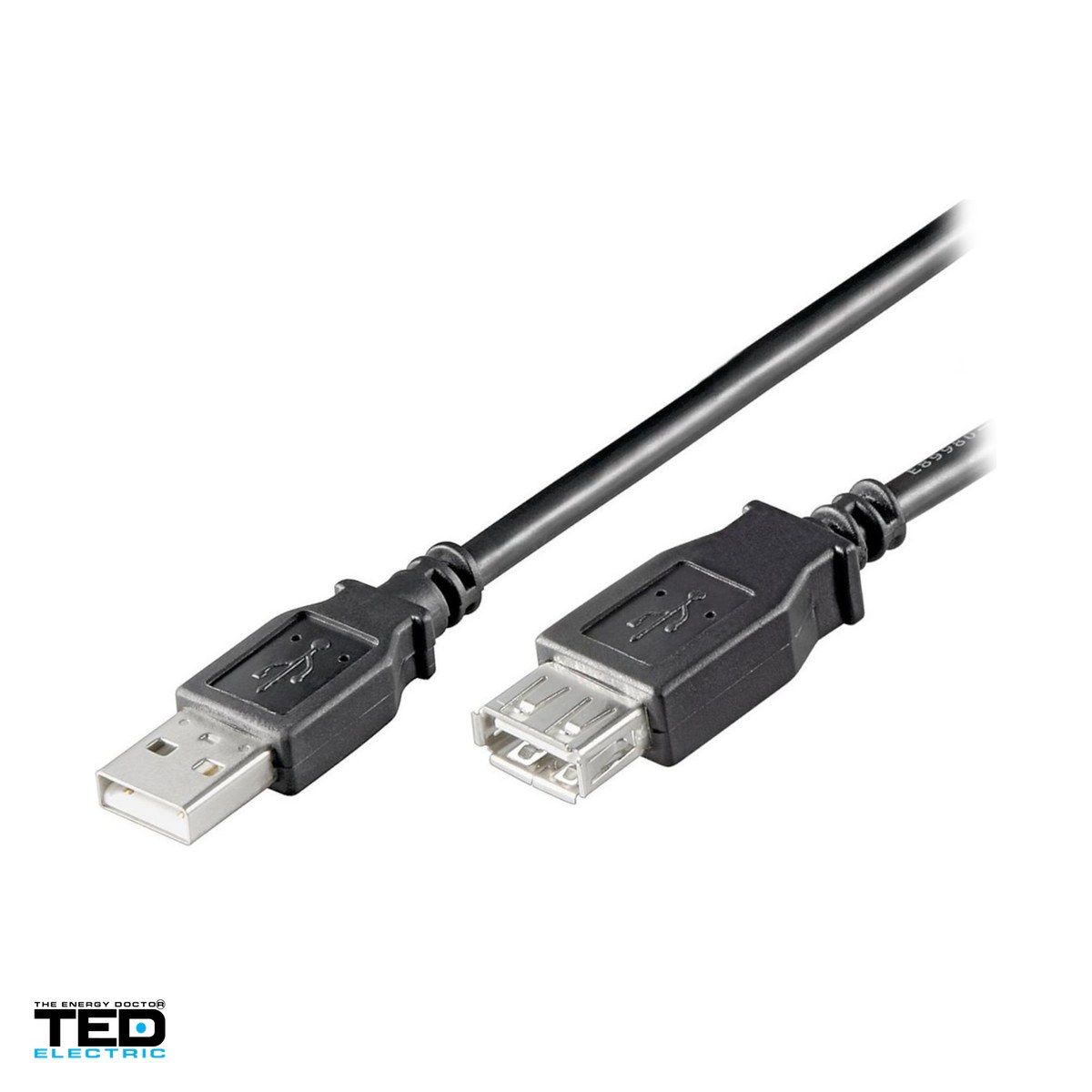 Conectica IT - Cablu prelungitor USB TED Electric, USB A tata - USB A mama, 5 m, TED284840