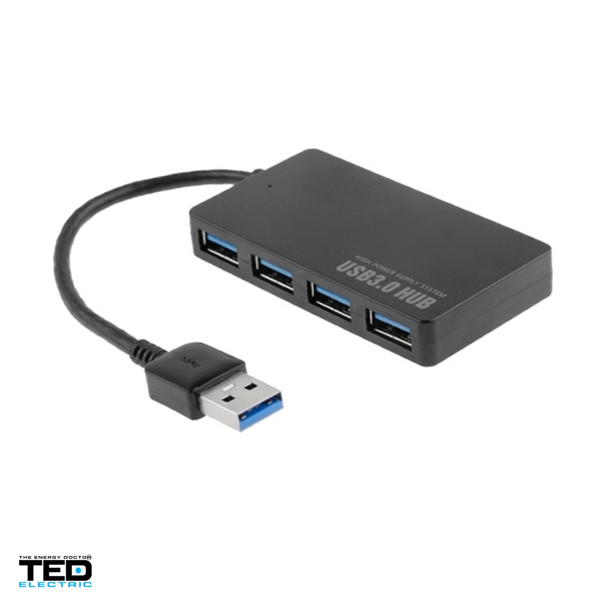 Hub-uri USB 3.0 - Hub USB 3.0 TED Electric cu 4 porturi USB, spliter USB