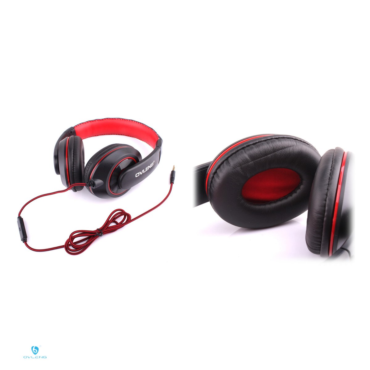 Casti cu microfon Ovleng X13, cu fir, mufa jack 3,5 mm [3]