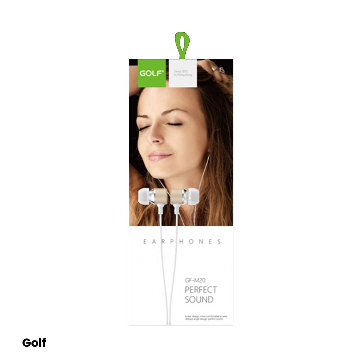 Casti in-ear pentru telefon cu microfon Golf M20, cu fir, auriu [3]