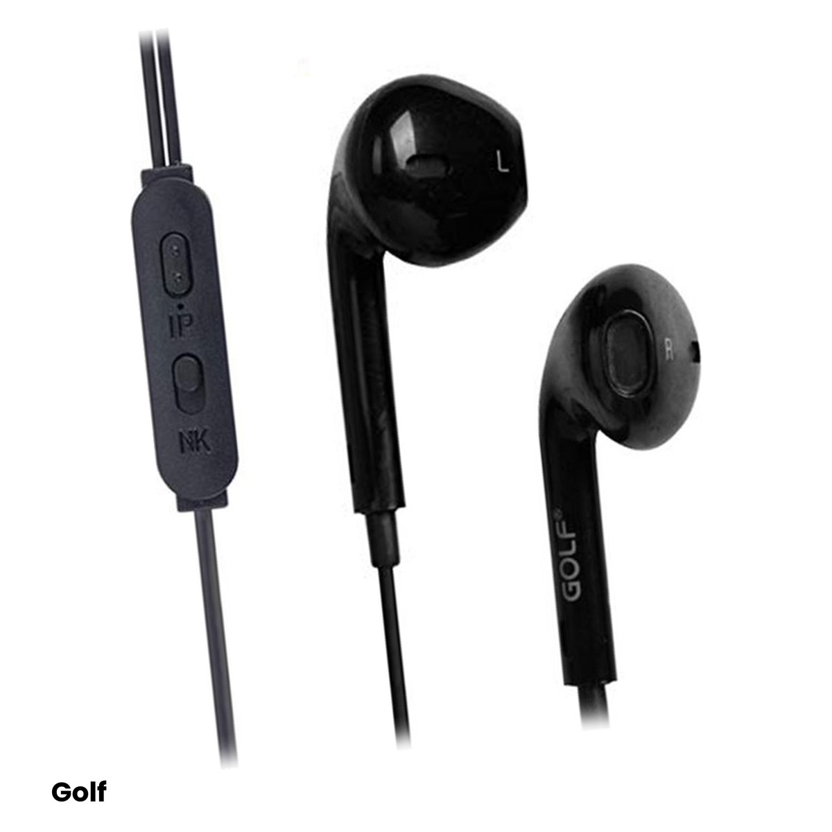 Casti - Casti in-ear pentru telefon cu microfon Golf M1, cu fir, negru