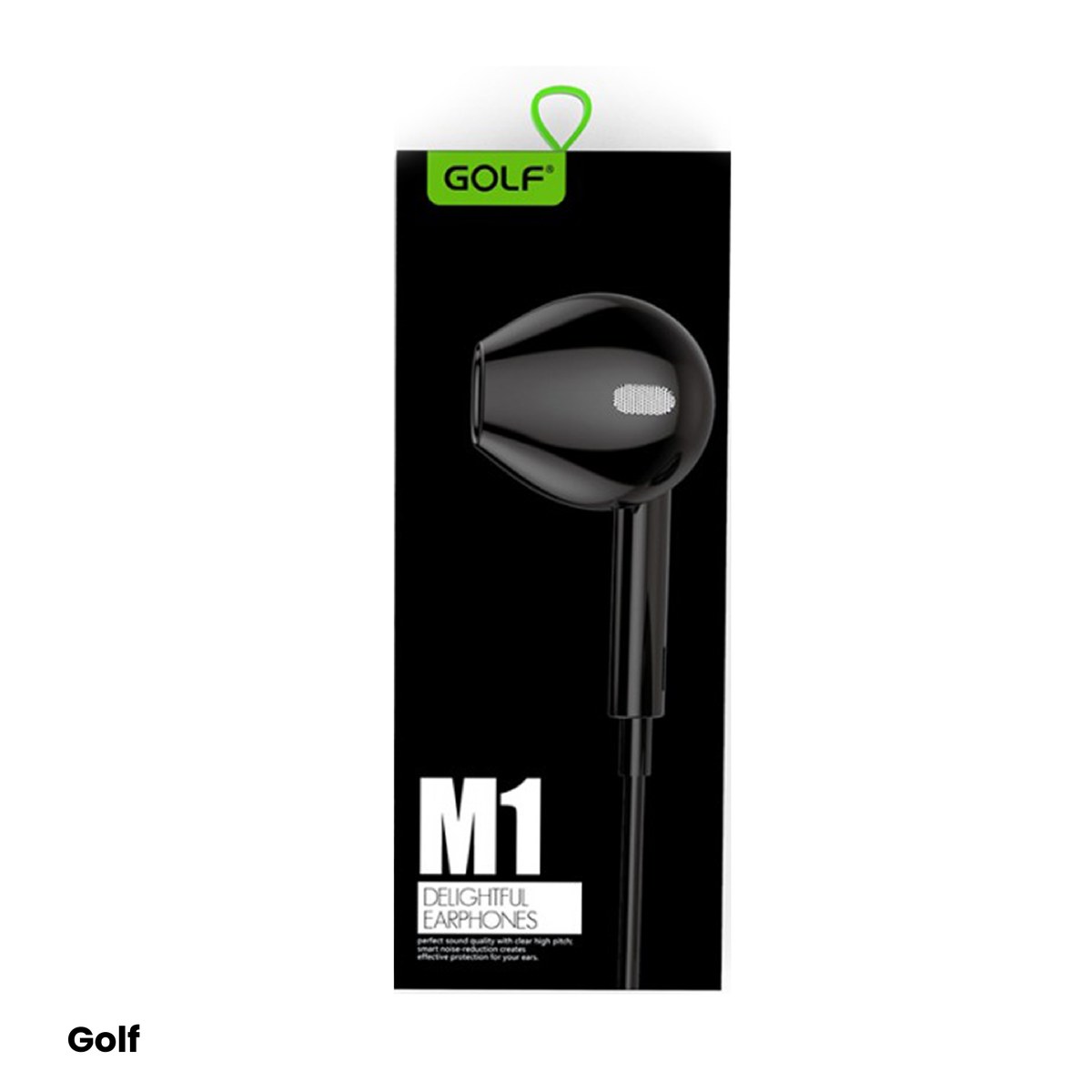 Casti in-ear pentru telefon cu microfon Golf M1, cu fir, negru [3]