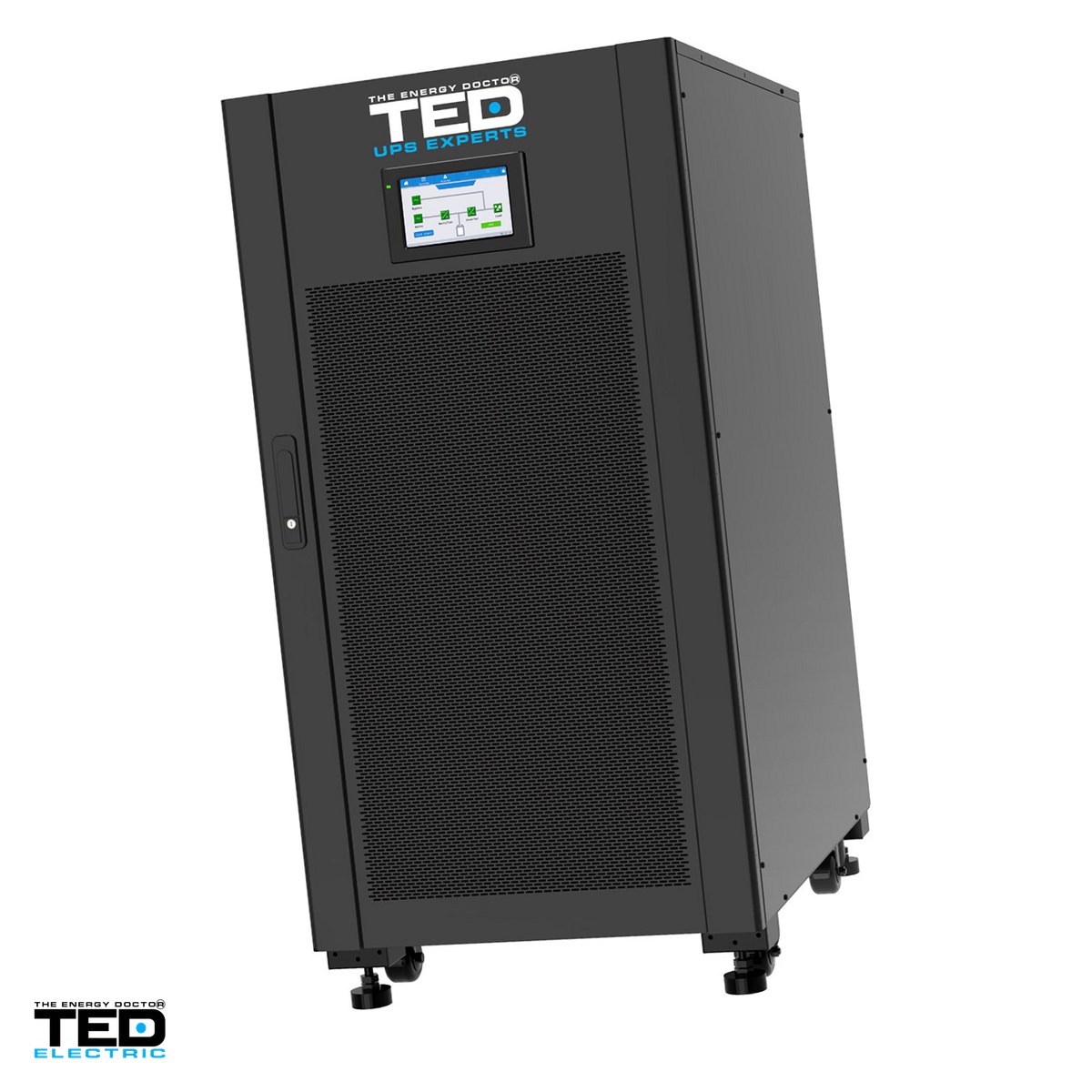 Sisteme UPS - UPS online dubla conversie trifazat 3/3 TED Electric TED006370, 160 kVA / 160 kW, intrare si iesire pe regleta (bloc terminal), afisaj LCD, management USB, pe roti, FARA ACUMULATORI