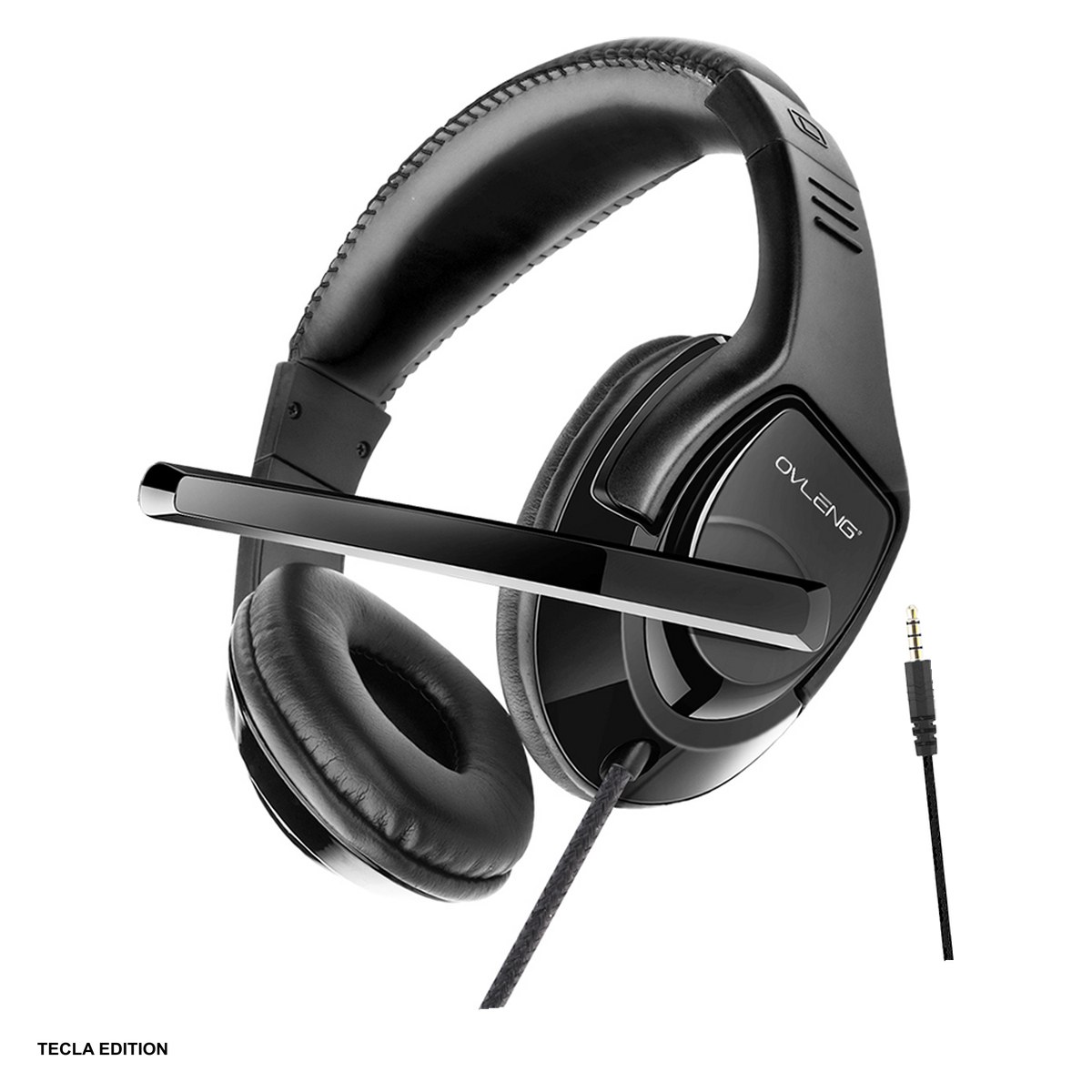 Casti - Casti gaming cu microfon pe brat OV-P1, cu fir, mufa jack 3,5 mm