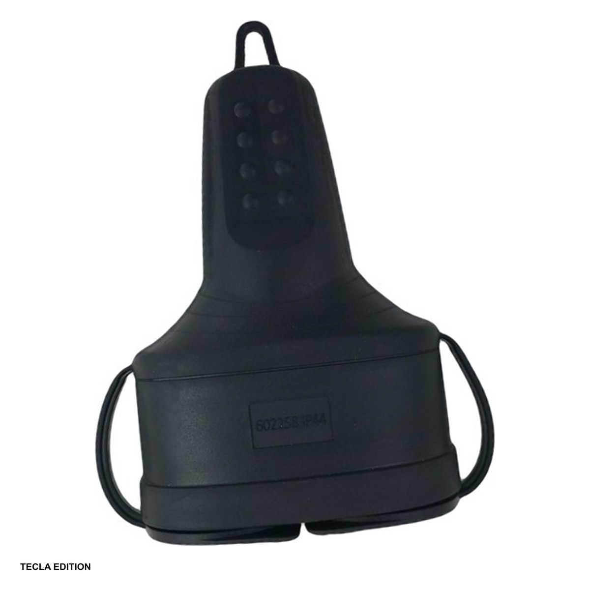 Iluminare si Electrice - Cupla schuko dubla cauciucata SPN3115, neagra, IP44
