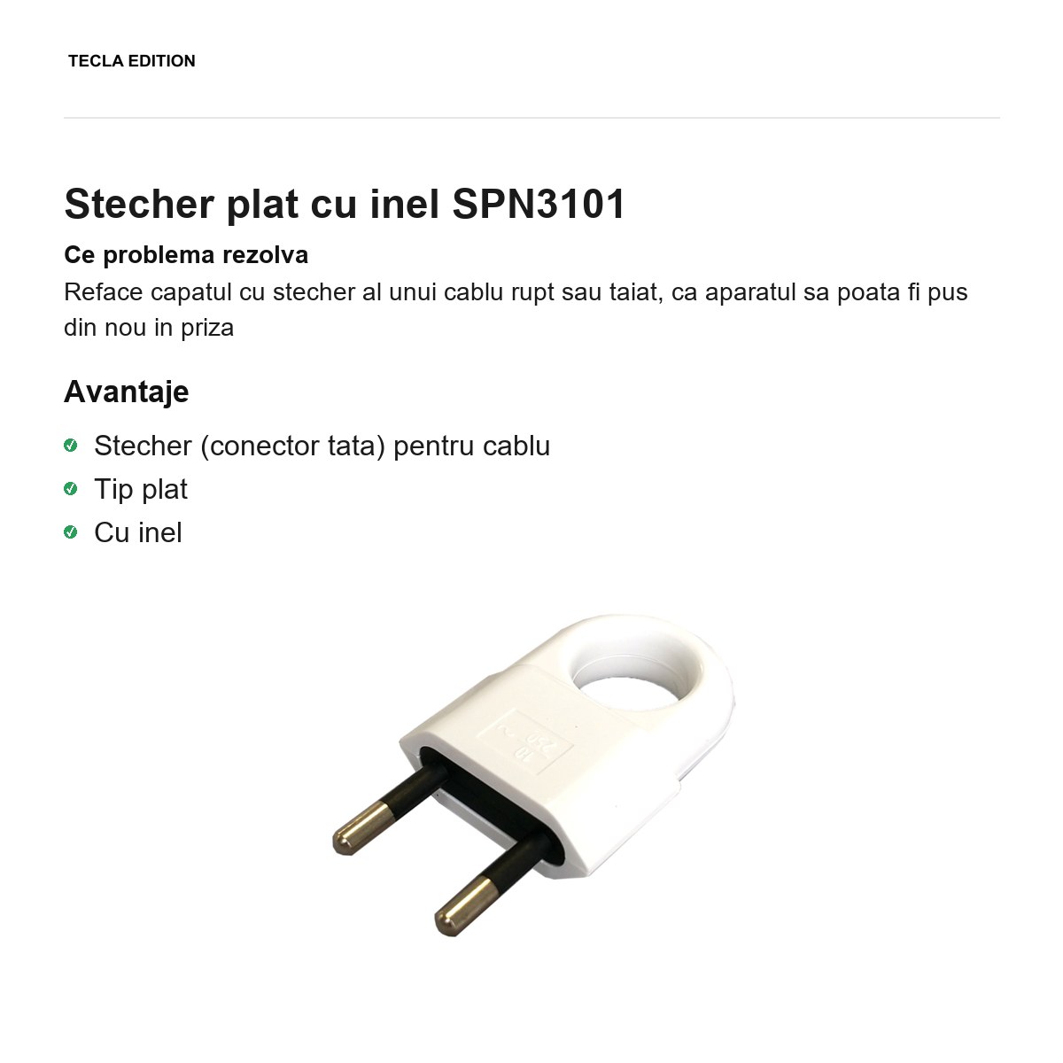 Stecher plat cu inel SPN3101 [1]