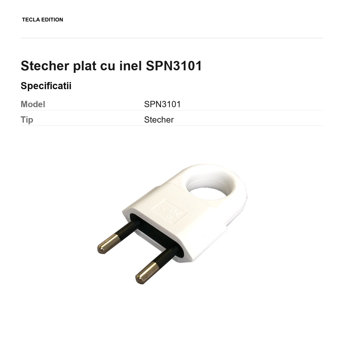 Stecher plat cu inel SPN3101 [2]