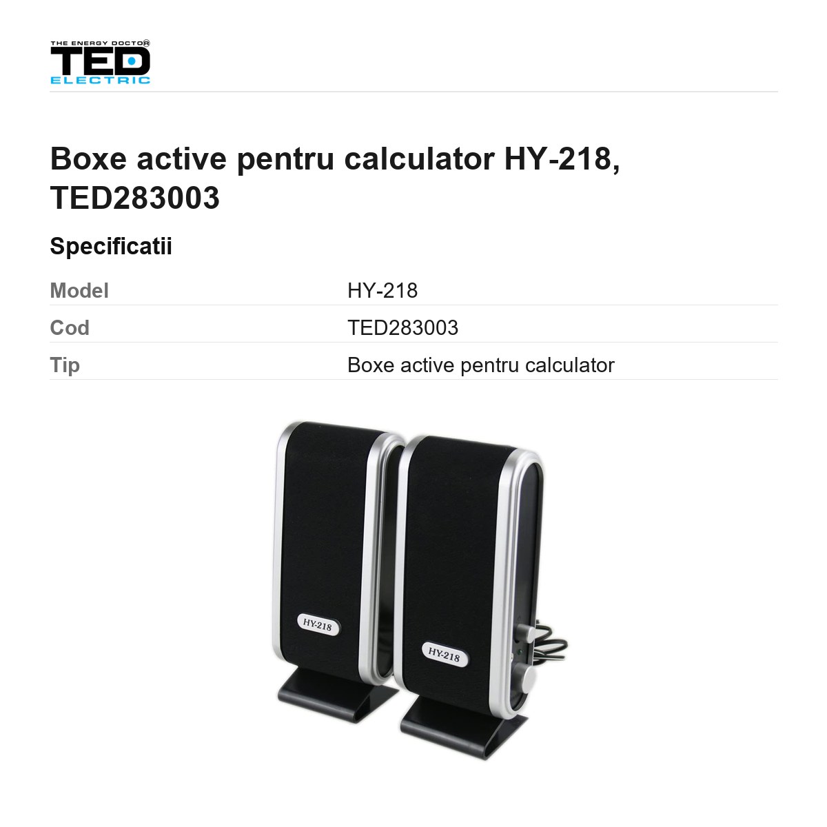 Boxe active pentru calculator HY-218, TED283003 [2]