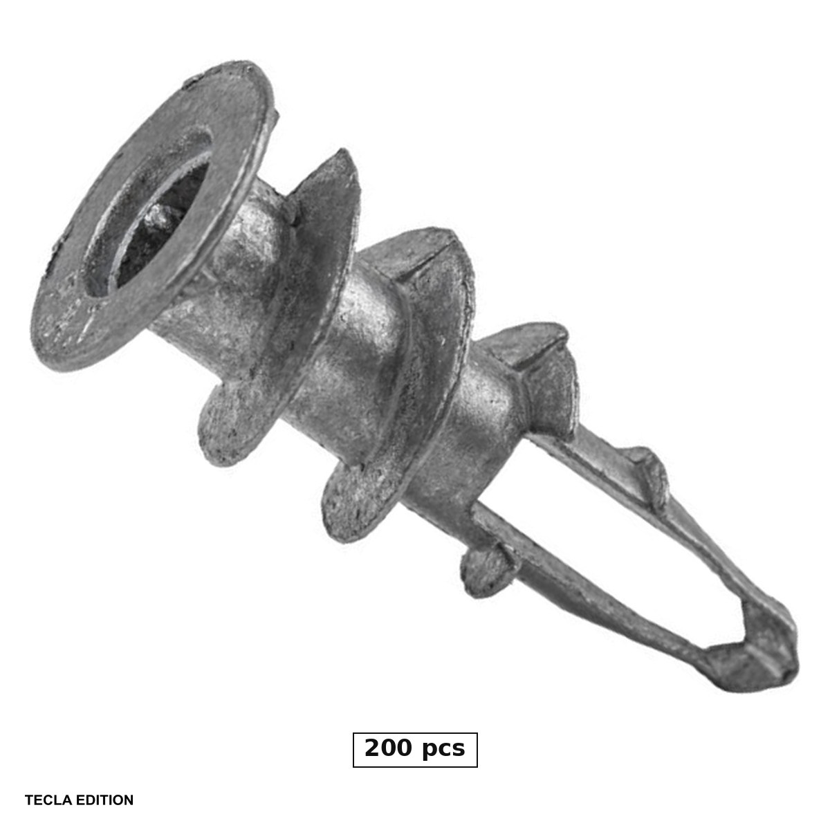 Dibluri - Set 200 dibluri metalice autoforante pentru gips-carton DRZN29, 15x29 mm, prind surubul in placa de gips-carton, unde un surub singur nu tine