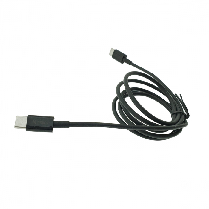 Cablu cu conectori USB Tip C tata la USB Tip C tata, PD60W, X-Start 318CC, lungime 100 cm, negru [3]