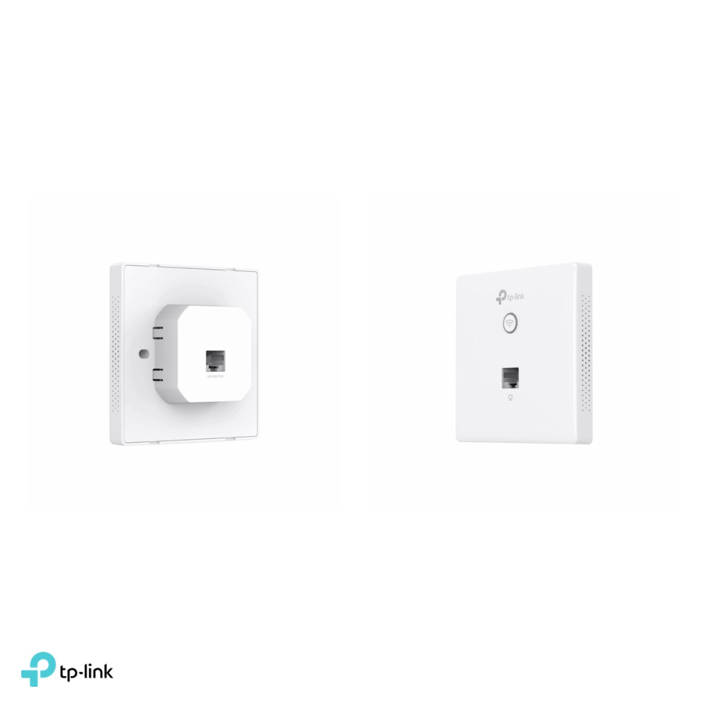 Access point Wi-Fi 4 de perete TP-Link Omada EAP115-Wall, N300, 2.4 GHz, alimentare PoE 802.3af, port downlink 10/100 Mbps, pentru doza de 86 mm, EAP115-WALL [4]