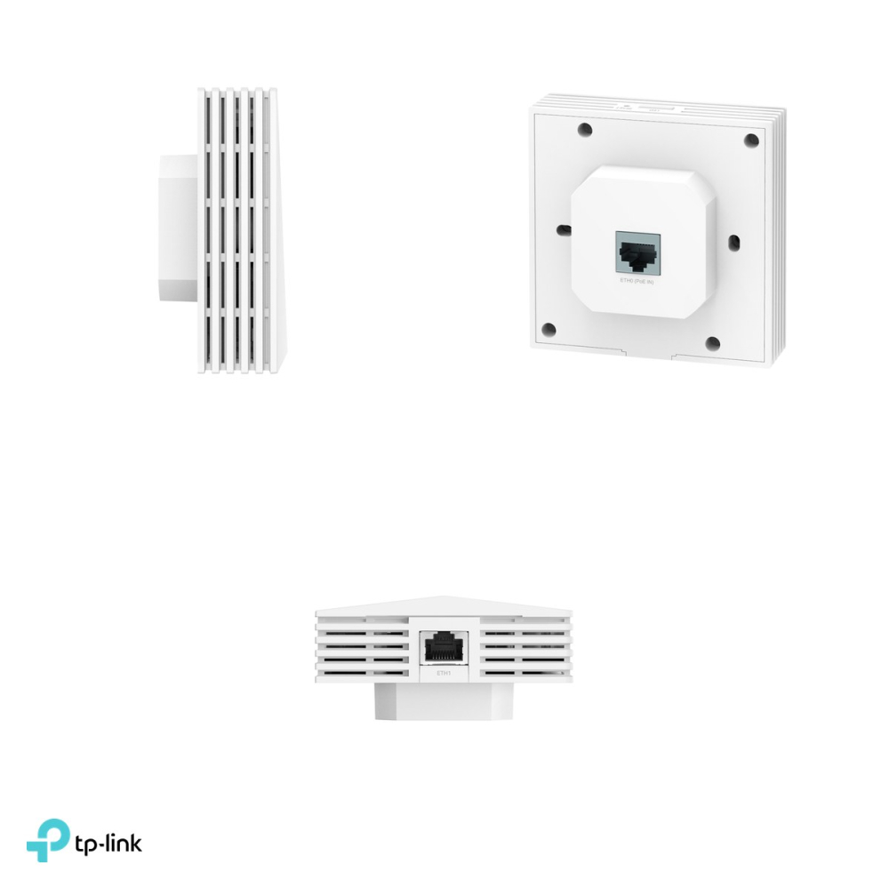 Access point Wi-Fi 6 de perete TP-Link Omada EAP650-Wall, AX3000, dual-band, alimentare PoE 802.3af, port downlink Gigabit, EAP650-WALL [4]