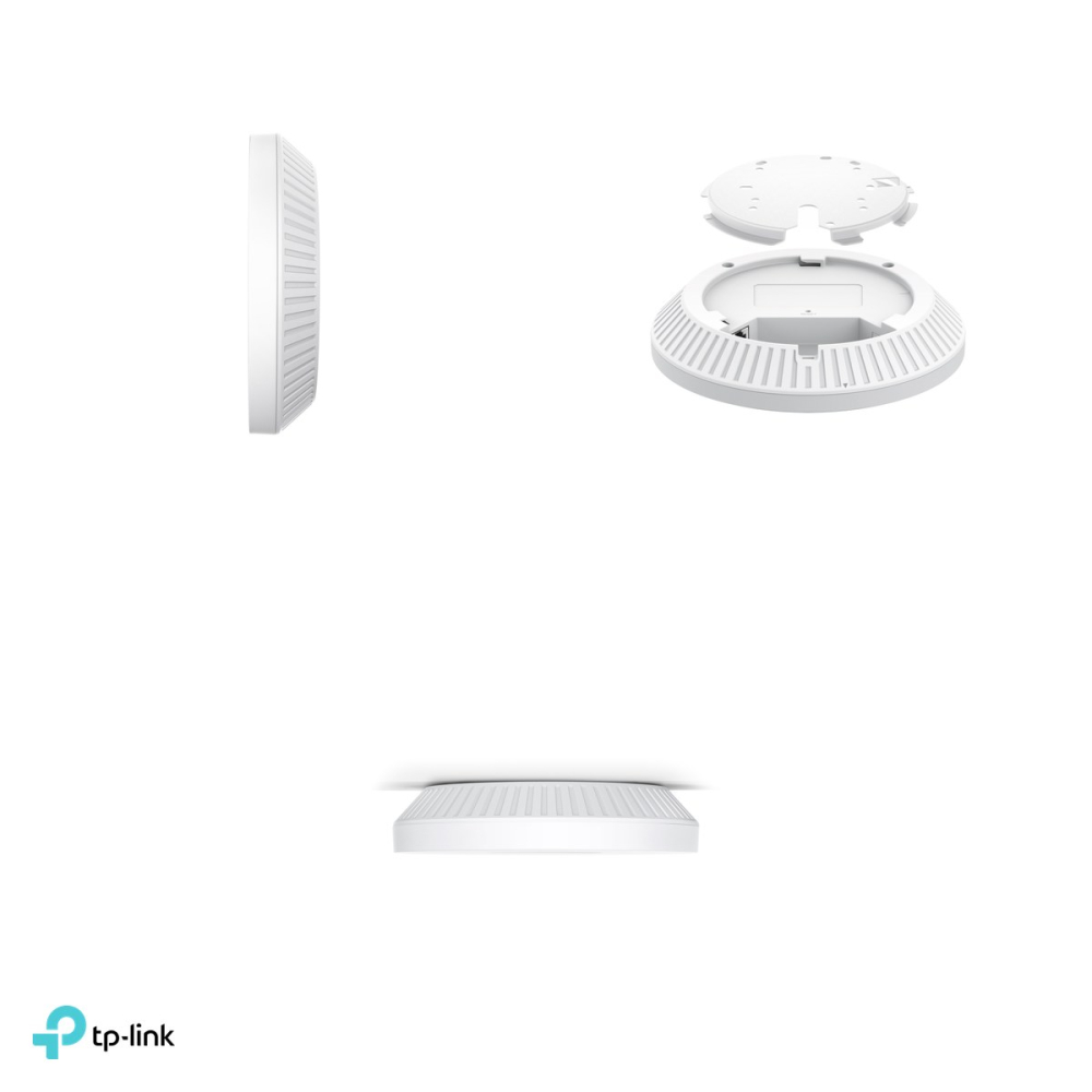 Access point Wi-Fi 6 de tavan TP-Link Omada EAP610, AX1800, dual-band, acoperire 115 m2, port Gigabit, PoE 802.3af sau 12 V DC, adaptor inclus, EAP610 [4]
