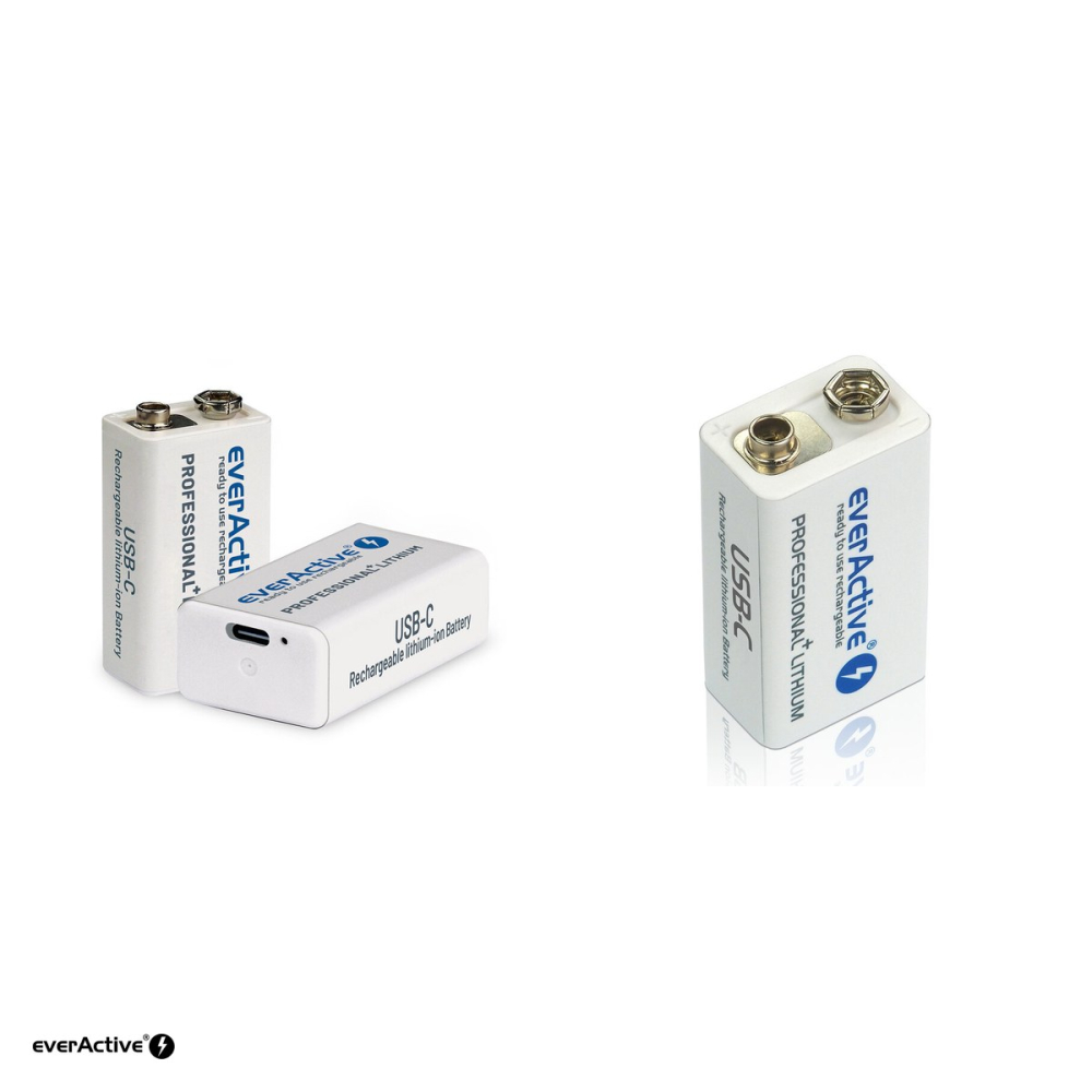 Acumulator everActive Professional Line 9V 550 EVHR22-550, Li-Ion, 7.4 V, 550 mAh, incarcare directa prin USB-C, in blister [4]