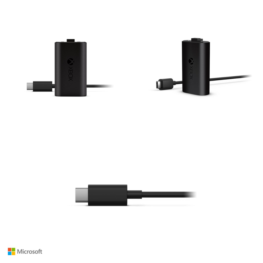 Acumulator reincarcabil Xbox Rechargeable Battery cu cablu USB-C 2,7 m, pentru controllere Xbox Wireless cu port USB-C, pana la 30 de ore, negru, SXW-00006 [4]