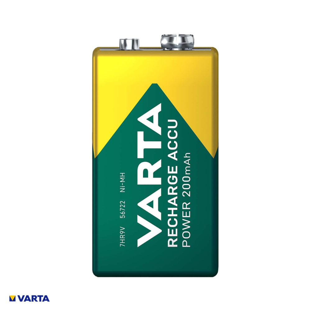 Acumulator VARTA Recharge Accu Power 9V HR9V 56722, Ni-MH, 8.4 V, 200 mAh, preincarcat, gata de folosire, in blister [4]