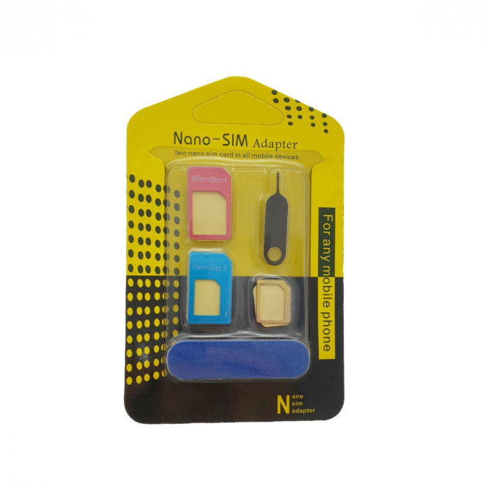 Adaptoare SIM NSA05,5 in 1,Nano/micro/standard,cu pin [2]