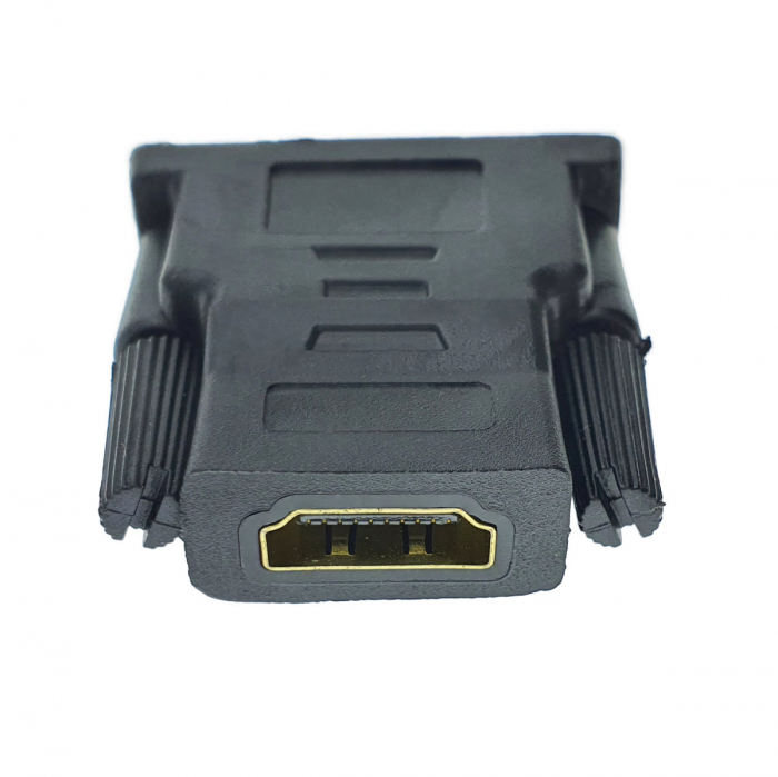 Adaptor DVI (24+5) tata la HDMI mama, bidirectional, negru [2]