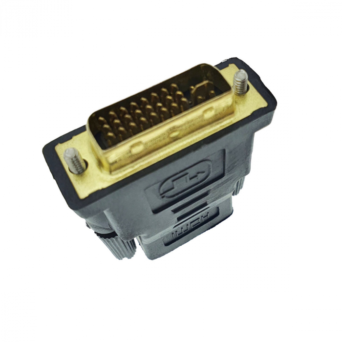 Adaptor DVI (24+5) tata la HDMI mama, bidirectional, negru [6]