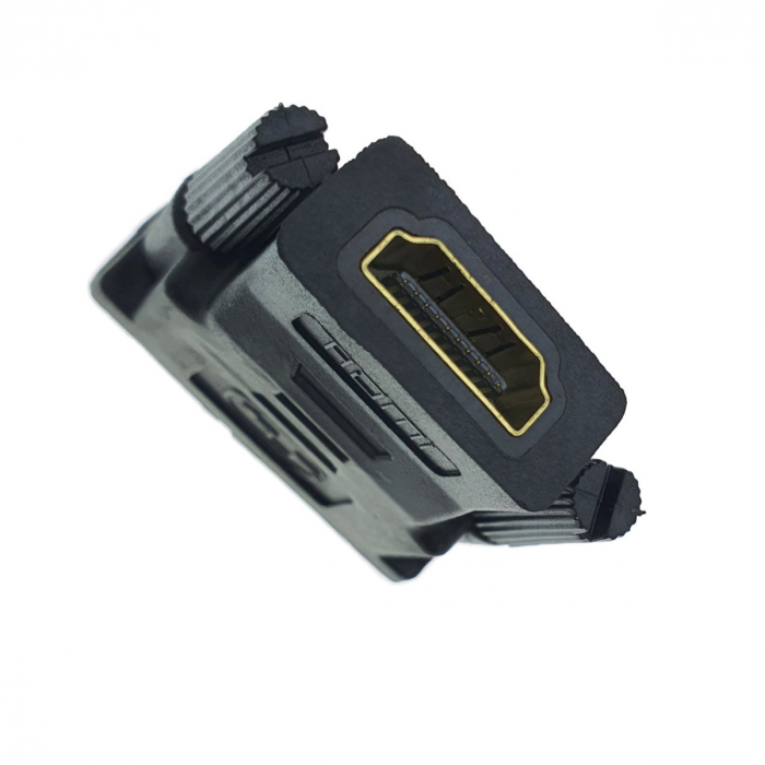 Adaptor DVI (24+5) tata la HDMI mama, bidirectional, negru [5]