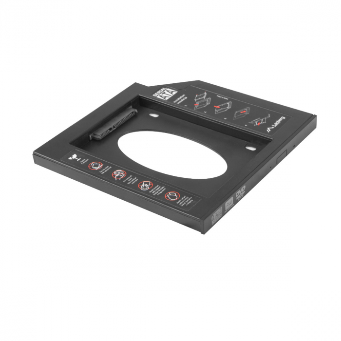 Adaptor HDD Caddy HDD/SSD, pentru unitati optice de tipul 9.5 mm, IF-SATA-10 [2]