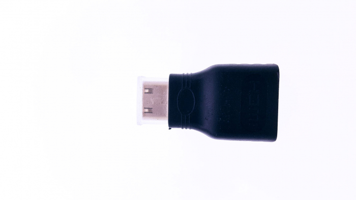 Adaptor HDMI F - miniHDMI M, Permite conectarea cablurilor standard HDMI la tableta - AHMMHM [5]
